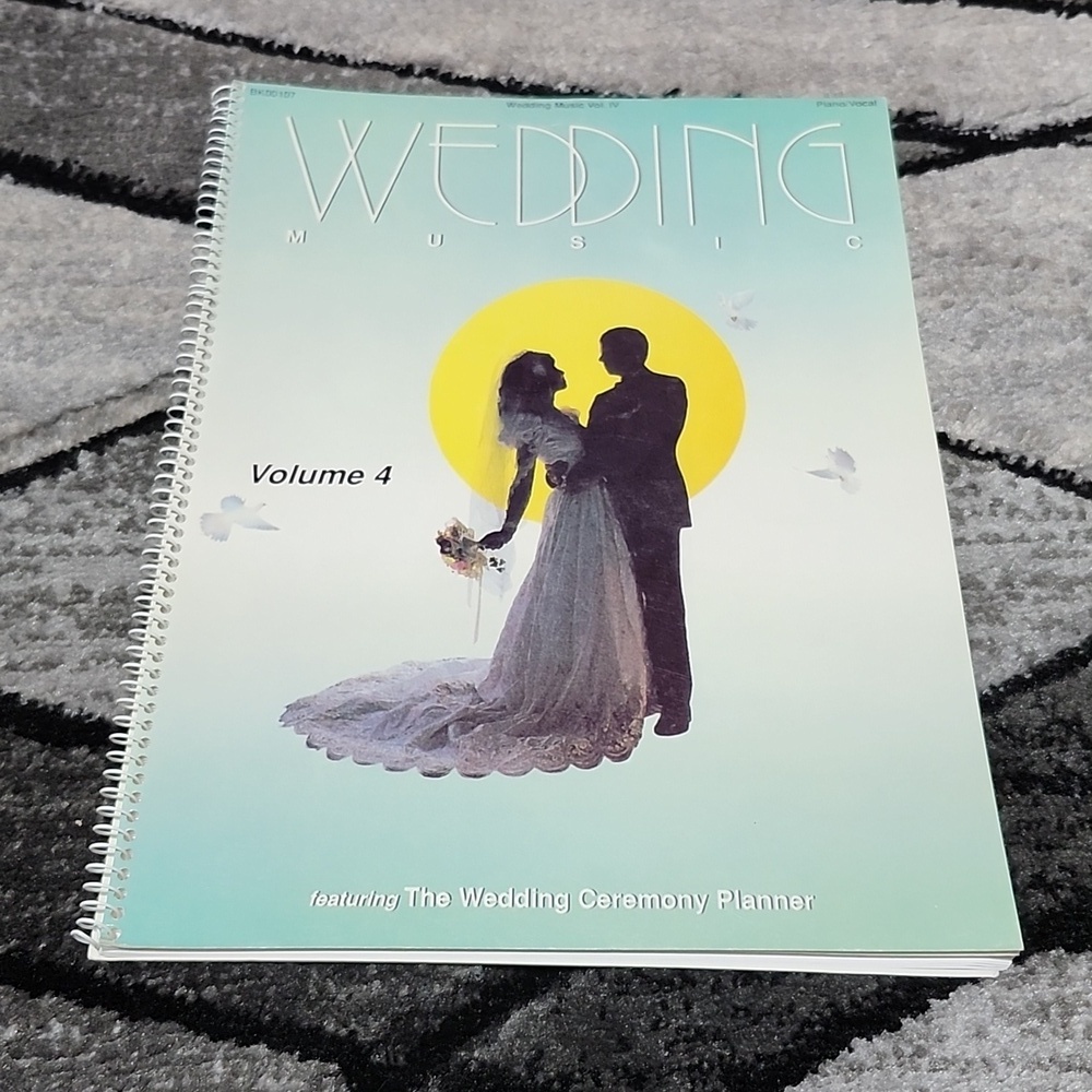 WEDDING MUSIC 1990 VOLUME 4 FEATURING CEREMONY PLANNER VOCAL PIANO LYRICS